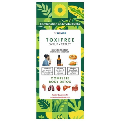 Novita Toxifree Complete Body Detox (450ml Syrup + 30 Tablet) Sugar Free