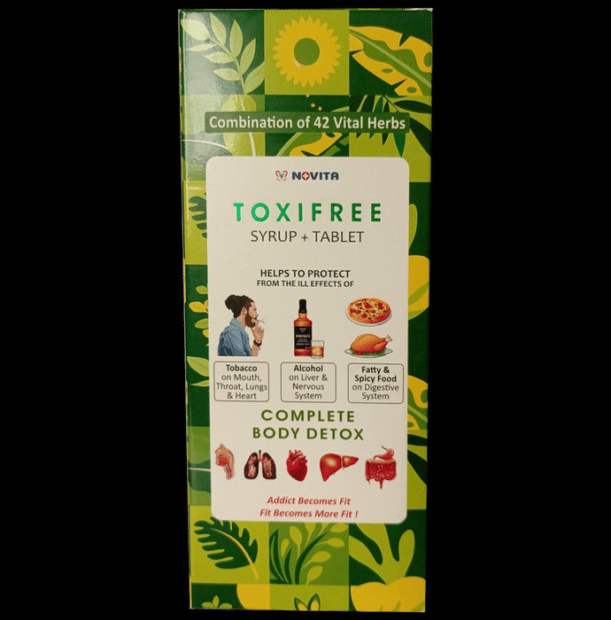 Novita Toxifree Complete Body Detox (450ml Syrup + 30 Tablet) Sugar Free