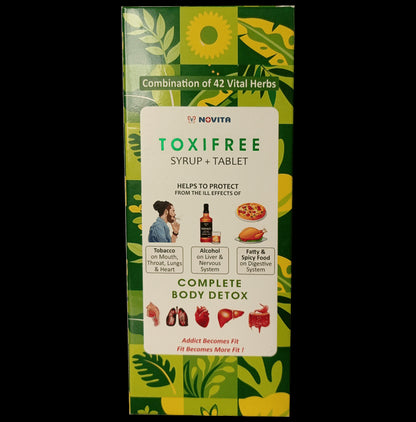 Novita Toxifree Complete Body Detox (450ml Syrup + 30 Tablet) Sugar Free