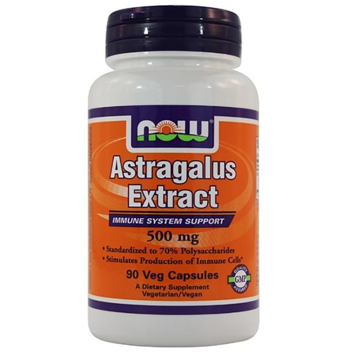 Now Astragalus Extract 500mg Veg Capsules (90 Each) - Classic Derma
