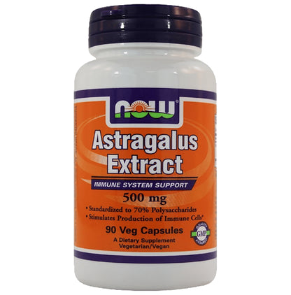 Now Astragalus Extract 500mg Veg Capsules (90 Each)