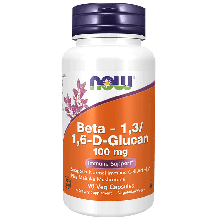 Now Beta-1,3/1,6-D-Glucan 100mg Capsule - Classic Derma