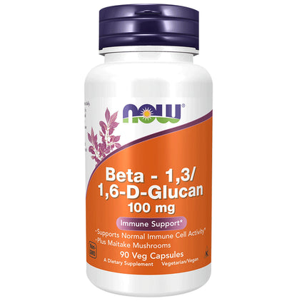 Now Beta-1,3/1,6-D-Glucan 100mg Capsule - Classic Derma