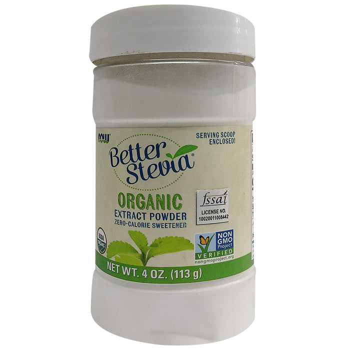 Now Better Stevia Zero-Calorie Sweetener Organic Extract Powder - Classic Derma
