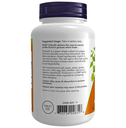 Now Chlorella 500mg Tablet