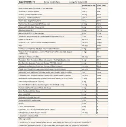 Now Foods Adam Superior Men's Multi Sofgels