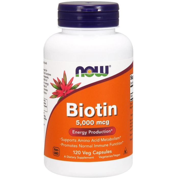 Now Foods Biotin 5000mcg Veg Capsule - Classic Derma