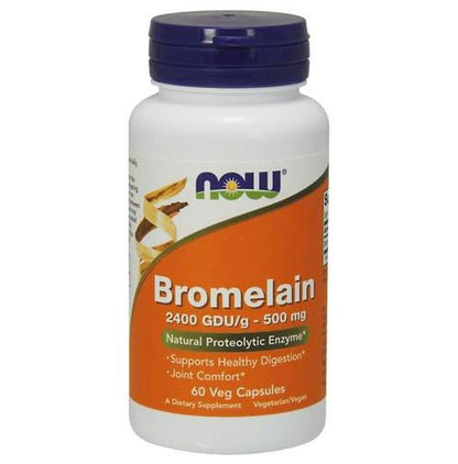 Now Foods Bromelain 2400GDU/500mg Veg Capsule - Classic Derma