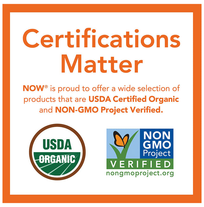 Now Foods Certified Organic Spirulina 500mg Vegetarian Tablet