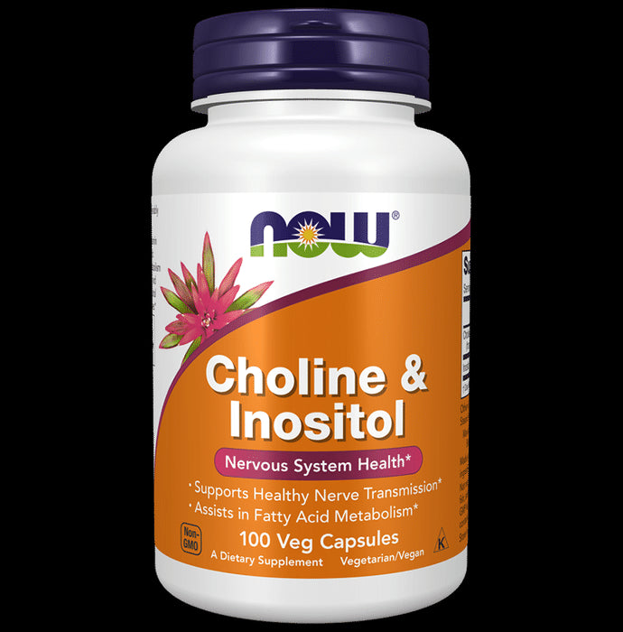 Now Foods Choline & Inositol 500mg Capsule - Classic Derma