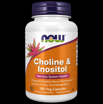 Now Foods Choline & Inositol 500mg Capsule - Classic Derma