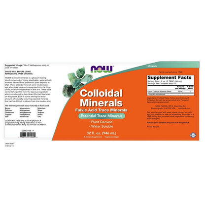 Now Foods Colloidal Essential Trace Minerals