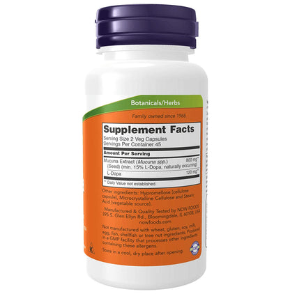 Now Foods Dopa Mucuna Veg Capsule