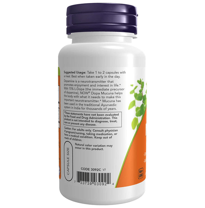 Now Foods Dopa Mucuna Veg Capsule