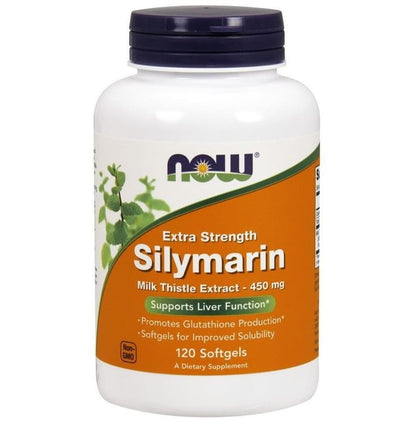 Now Foods Extra Strength Silymarin Milk Thistle Extract 450mg Softgels - Classic Derma
