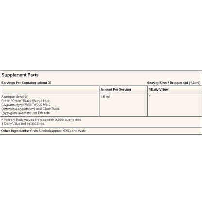 Now Foods Fresh Green Black Walnut Wormwood Complex