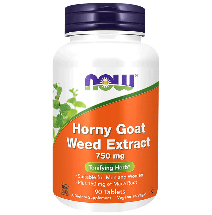 Now Foods Horny Goat Weed Extract 750mg Tablet - Classic Derma