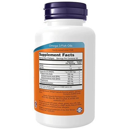 Now Foods Krill Oil 500mg Softgel | Supports Heart & Joint Health