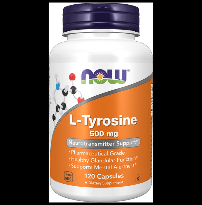 Now Foods L-Tyrosine 500mg Capsule - Classic Derma