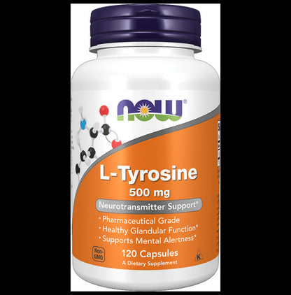 Now Foods L-Tyrosine 500mg Capsule - Classic Derma