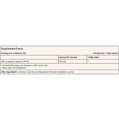 Now Foods Maca 500mg Veg Capsule