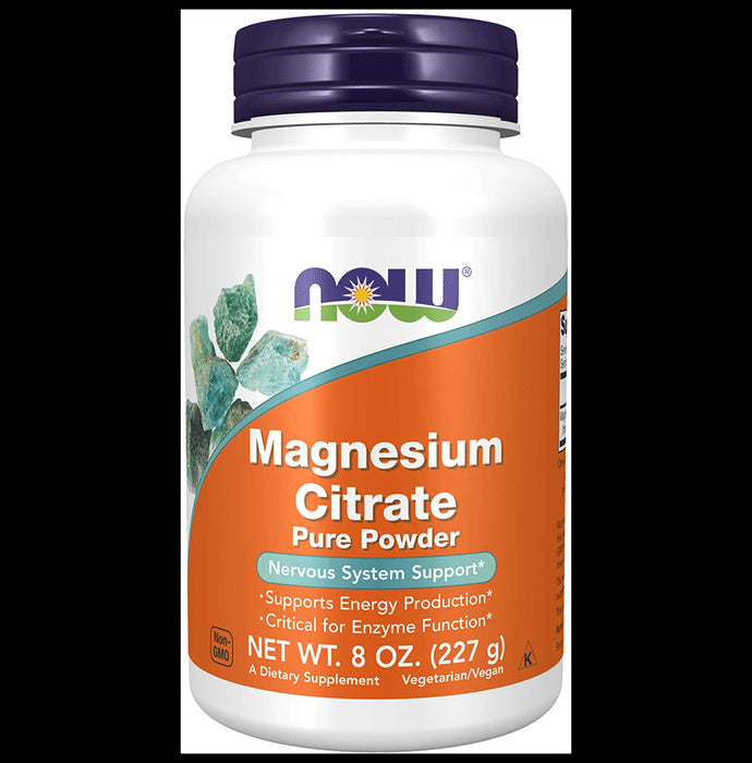 Now Foods Magnesium Citrate Pure Powder - Classic Derma