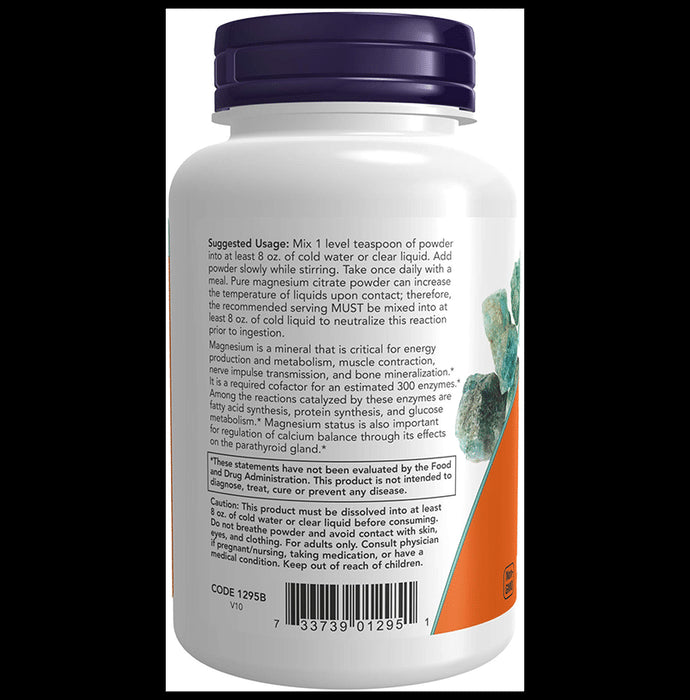Now Foods Magnesium Citrate Pure Powder