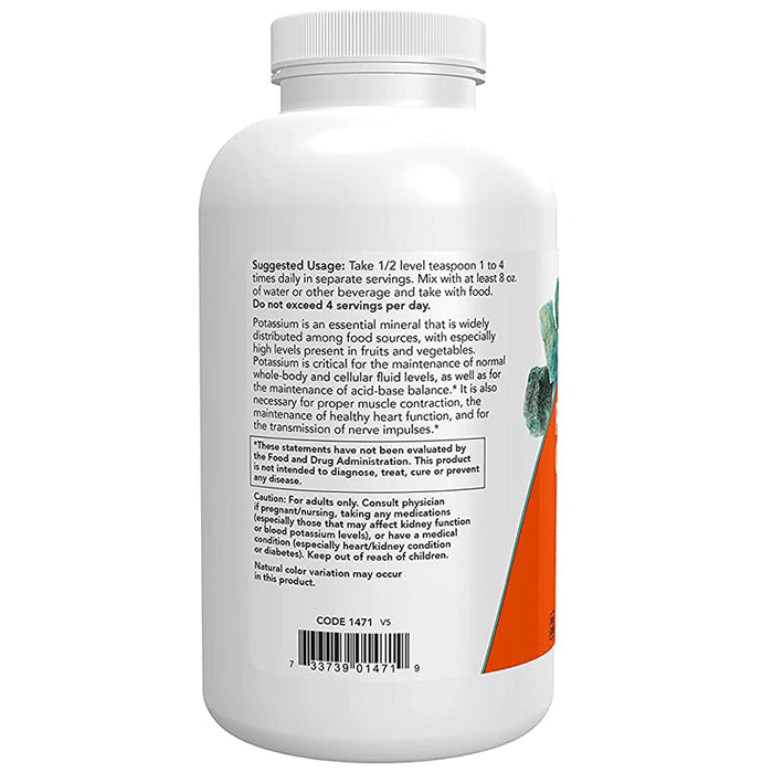 Now Foods Potassium Gluconate Pure Powder