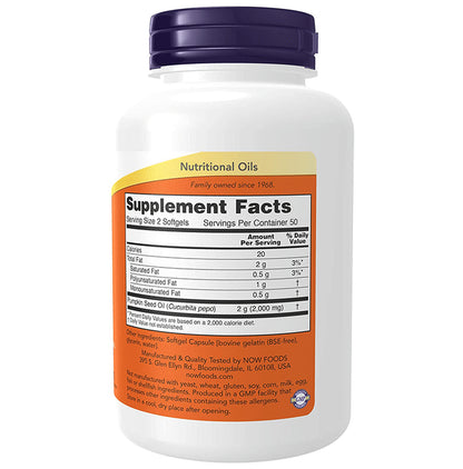 Now Foods Pumpkin Seed Oil Softgels