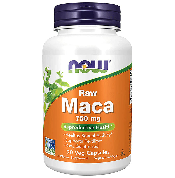 Now Foods Raw Maca 750mg Veg Capsule - Classic Derma