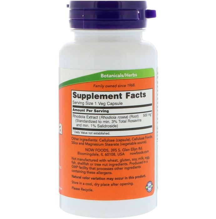 Now Foods Rhodiola 500mg Veg Capsule