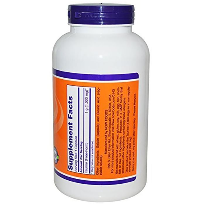 Now Foods Taurine Double Strength 1000mg Capsule