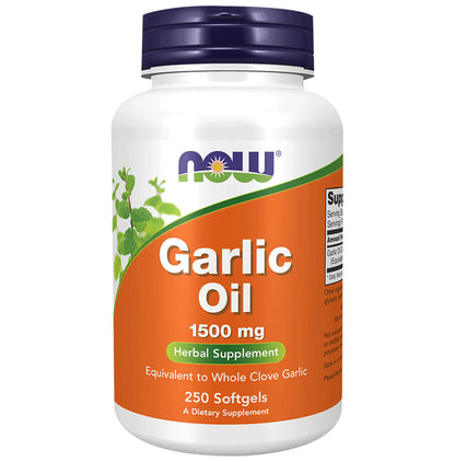 Now Garlic Oil 1500 mg Softgels - Classic Derma