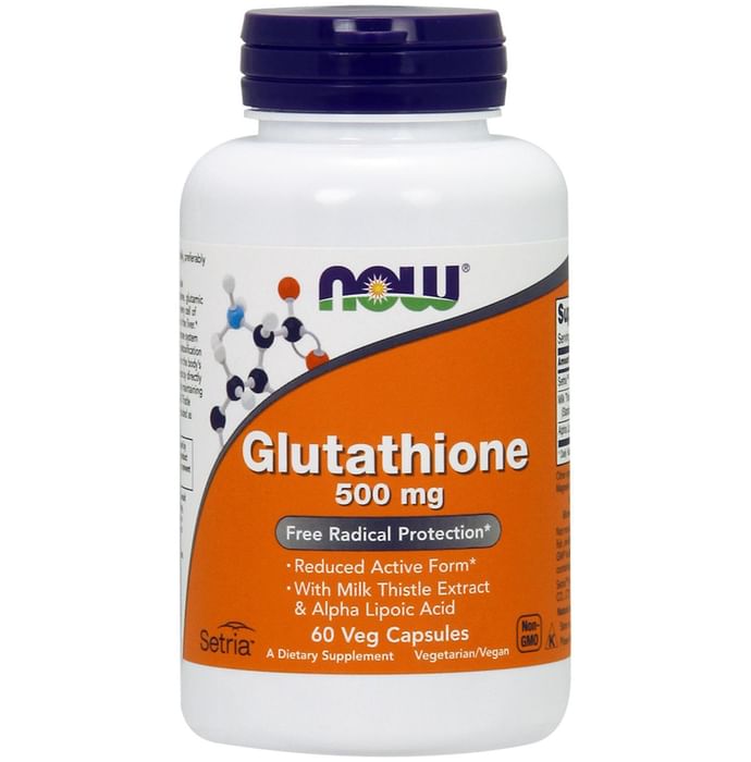 Now Glutathione 500mg Veg Capsules - Classic Derma