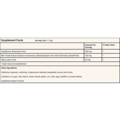 Now Glutathione 500mg Veg Capsules
