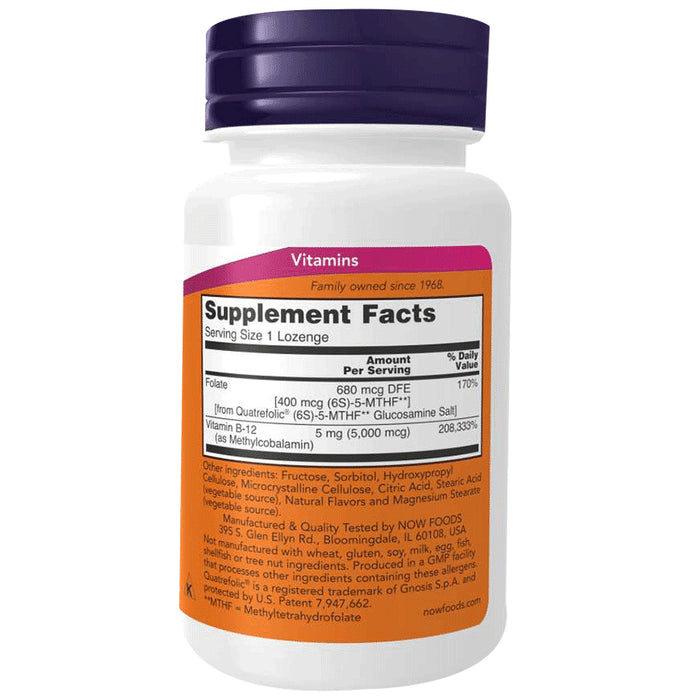 Now Methyl B-12 5000mcg Lozenges