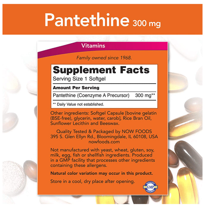 Now Pantethine 300mg Softgel