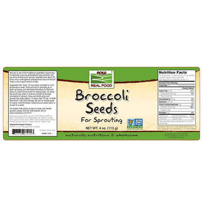 Now Real Food Broccoli Seeds for Sprouting