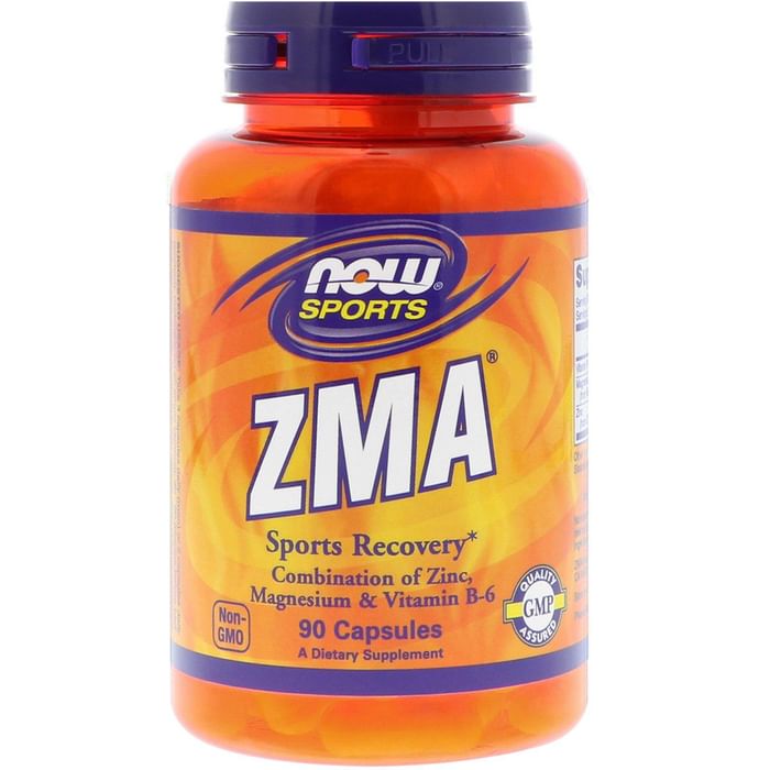 NOW Sports ZMA with Zinc, Magnesium & Vitamin B6 Capsule - Classic Derma