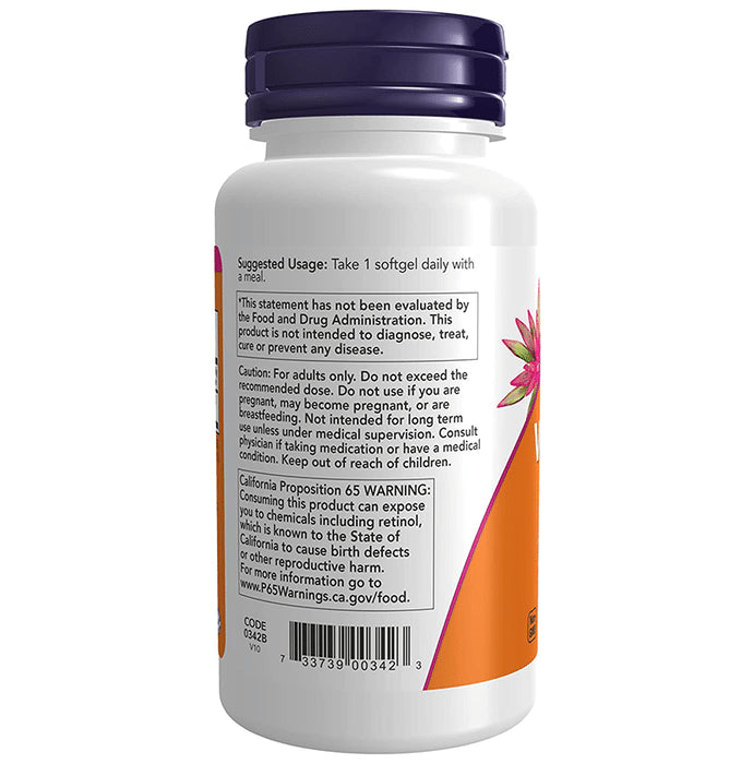 Now Vitamin A 25000 IU Softgels
