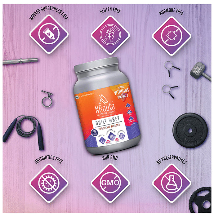 Nroute Daily Whey Protein Powder Chocolate
