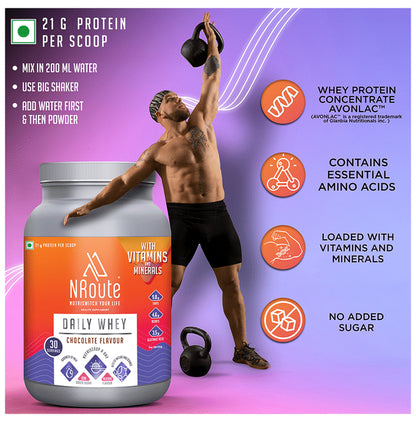 Nroute Daily Whey Protein Powder Chocolate