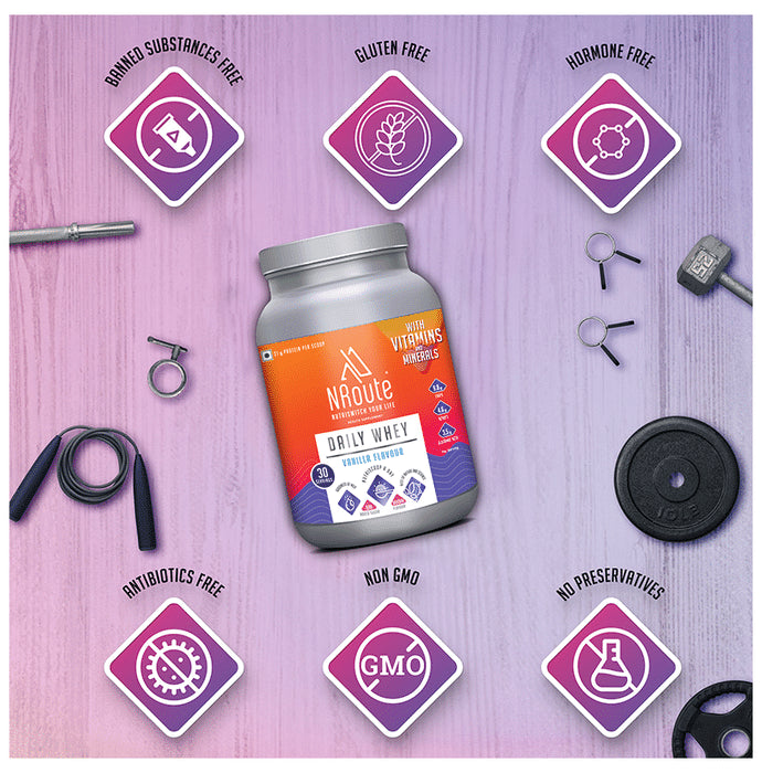 Nroute Daily Whey Protein Powder Vanilla