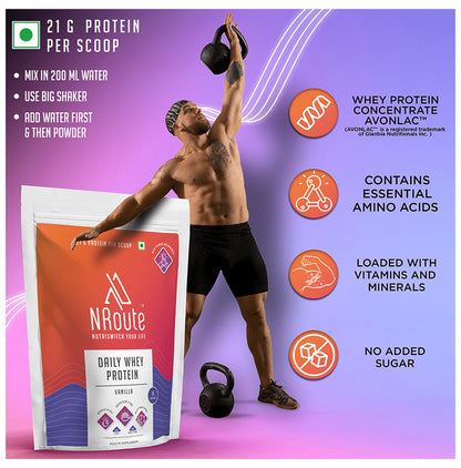 Nroute Daily Whey Protein Protein Powder Vanilla