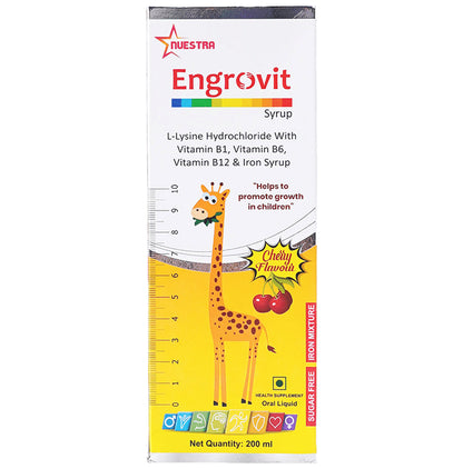 Nuestra Engrovit Height Increment Syrup for Children - Classic Derma