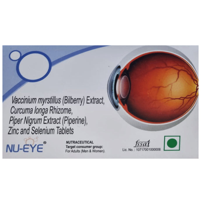 NU-Eye Bilberry Extract & Essential Minerals Tablet - Classic Derma