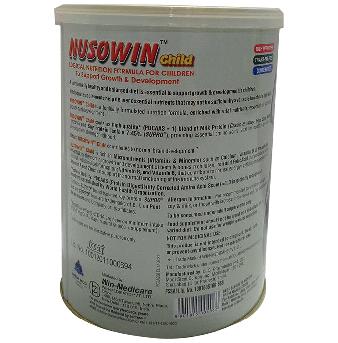 Nusowin Child with Vitamins & Minerals | For Growth & Development | Flavour Powder Chocolate