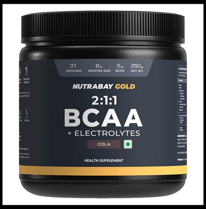 Nutrabay Gold 2:1:1 BCAA Cola - Classic Derma