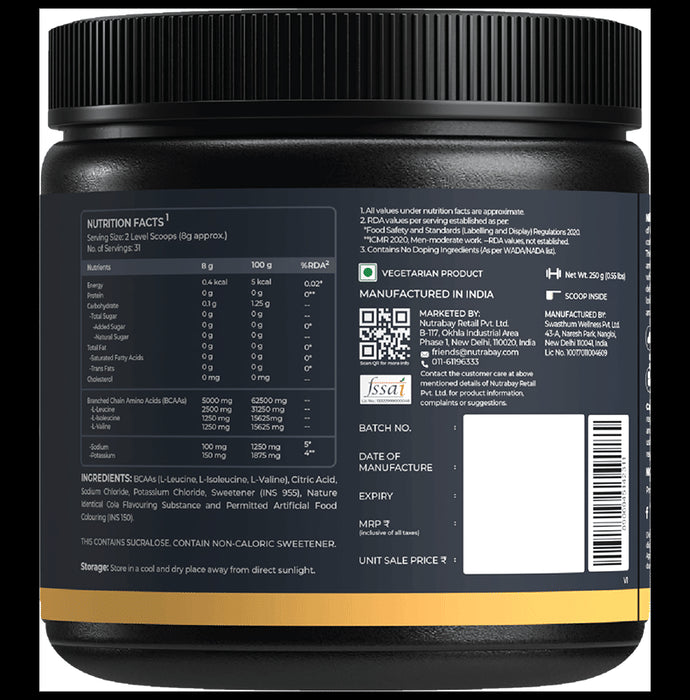 Nutrabay Gold 2:1:1 BCAA Cola