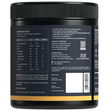 Nutrabay Gold Citrulline Malate Powder Cola